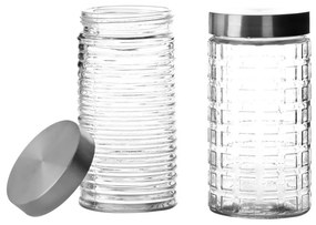 Sklenené dózy v súprave 2 ks na potraviny – Casa Selección