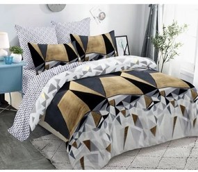 Flanelové obliečky z mikrovlákna ROYAL FACETS sivé Rozmer obliečky: 70 x 80 cm | 140 x 200 cm