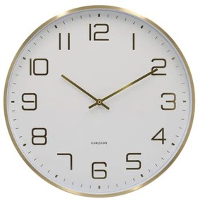Nástenné hodiny Karlsson Elegance Glow KA5973WH biele 40 cm
