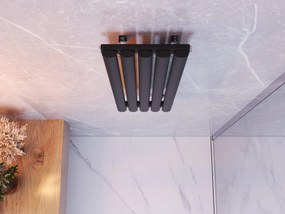Gamma Verto, vykurovacie teleso 296x800 mm, 303 W, čierna matná, GMA-VER-80296-BK
