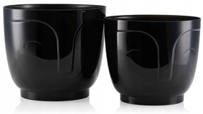 Kvetináč ZOE 16 cm čierny