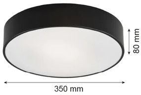 Argon 3570  - LED Stropné svietidlo DARLING LED/25W/230V pr. 35 cm čierna
