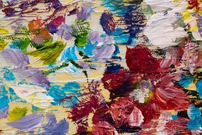 Maľovaný obraz na stenu KVETY VO VÁZE 60x70 cm | rôzne rozmery