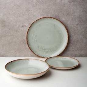 Tanier plytký Coupe 27 cm set 4 ks - Elements Day Mandala - 492517