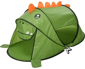 Rýchloskladací stan pre deti s UV ochranou 50+, dekor dinosaurus, 182 x 100 x v.86 cm