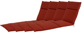 Livarno home Podložka na ležadlo Houston, 190 x 60 x 4 cm, červenohnedá, 4 kusy  (800006060)