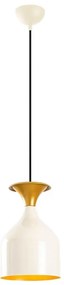 Luster na lanku SIVANI 1xE27/40W/230V biely/medený