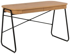 Písací stôl Blueton 120 cm dub divoký/čierny