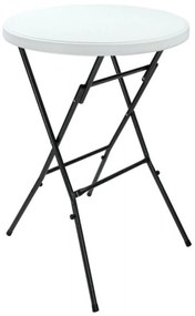 Casaria Plastový párty stôl LYDA, Ø72x110cm, biela