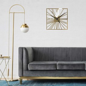 Nástenné hodiny z plexiskla - Sentop | X0111 | farebné: Šedá kovová Ral 7005 Strieborné ručičky 30 cm 4242-71772 X0111