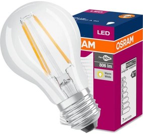 Žiarovka OSRAM LED Fila Value CL A60 E27 7W 60W 806LM 827