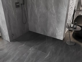 Mexen Lunar sprchová stena ľavá 80 x 200 cm, 8mm číre sklo, brúsený grafit, 830-080-000-66-00-L