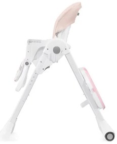 KINDERKRAFT - Detská jedálenská stolička YUMMY ružová/biela