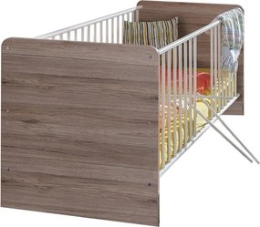 Detská postieľka Cariba 70x140 cm, dub san remo/biela