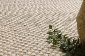 Koberec JUTE 3731 so strapcami, krémový / béžový