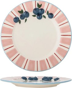 Ružové/krémovobiele dezertné kameninové taniere v súprave 4 ks ø 20,5 cm Carry – Bloomingville