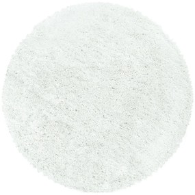 Biely okrúhly koberec ø 160 cm Fluffy – Ayyildiz Carpets