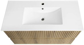 Aqualine Aqualine, PANEDA STRIP umývadlová skrinka 99,5x55x45,2cm, dub emporio, PN310