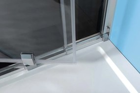 Polysan Polysan, Easy Line obdĺžniková/štvorcová sprchová zástena pivot dvere 900-1000x1000mm L/P, EL1715EL3415