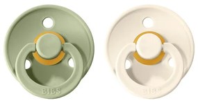 BIBS Colour cumlíky z prírodného kaučuku veľkosť 1: Sage - Ivory