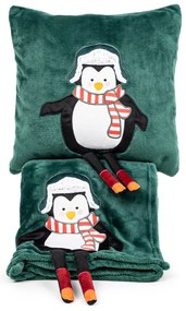 4Home Vianočná deka Penguin, 150 x 200 cm