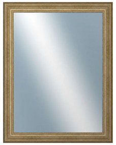 DANTIK - Zrkadlo v rámu, rozmer s rámom 70x90 cm z lišty HRAD strieborná patina (2823)