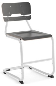 Školská stolička LEGERE II, V 500 mm, biela, antracit