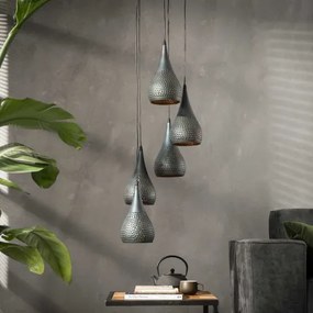 Luster 80-94 5 x Ø15cm industry cone - PRODUKT JE SKLADOM U NÁS - 1Ks - Komfort-nábytok
