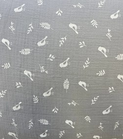 Mušelínové obliečky Bird 140x200cm+90x70cm TiaHome