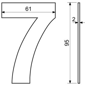 Domové číslo "7", RN.95L, čierna