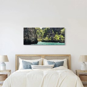 Obraz horskej rieky (120x50 cm)