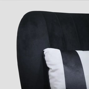 Kreslo ELOYA 747304 čierne / biele