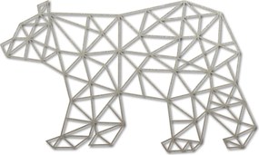 SENTOP Vyrezávaný obraz na stenu medveď PR0241 čierny: Prírodná preglejka - Topoľ  natural 40 x 23 cm 3848-40972 PR0241 HEU+