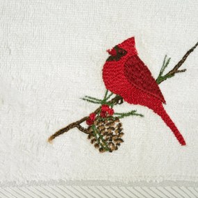VIANOČNÝ BAVLNENÝ UTERÁK PINO SADA 6KS 50X90 CM BIELA