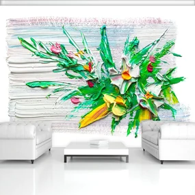 Fototapeta - Olejové kvety (254x184 cm)