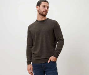 Pulóver z merino vlny, hnedý