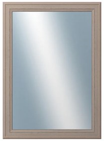 DANTIK - Zrkadlo v rámu, rozmer s rámom 50x70 cm z lišty STEP hnedá (3020)