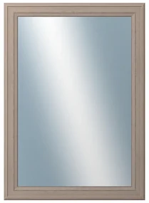 DANTIK - Zrkadlo v rámu, rozmer s rámom 50x70 cm z lišty STEP hnedá (3020)