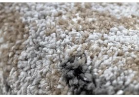 Moderný koberec COZY 8876 Rio - Štrukturálny, dve vrstvy rúna, hnedá Veľkosť: 80x150 cm