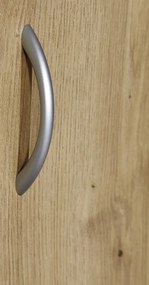 Šatníková skriňa so zrkadlom Case, 181 cm, dub artisan