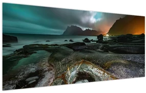 Obraz - Nočná scéna (120x50 cm)