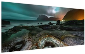 Obraz - Nočná scéna (120x50 cm)