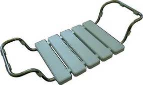 Bemeta Design HELP: Nastaviteľné sedadlo do vane, nerez, lesk, plast biely - 338125066