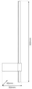 Nástenné LED svietidlo Swing, 1x LED 4w, 3000-6000k, b