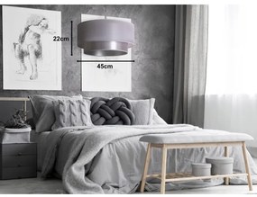 Duolla - Luster na lanku NANTES 1xE27/15W/230V pr. 45 cm strieborná