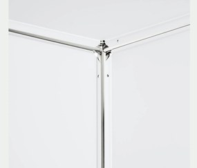 Kovová skrinka »CN3« s 2 výklopnými priečinkami, biela