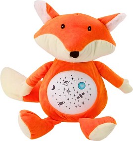 LEAN Toys Plyšový medvedík Spiace svetlá Zvuky Nočný a denný režim Fox