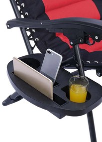 Delux zero gravity lehátko, rôzne farby, červená