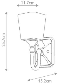 Elstead FE-CONCORD1-BATH - LED Kúpeľňové svietidlo CONCORD 1xG9/3W/230V IP44