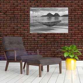 Obraz - Hojdacia sieť na pláži (90x60 cm)